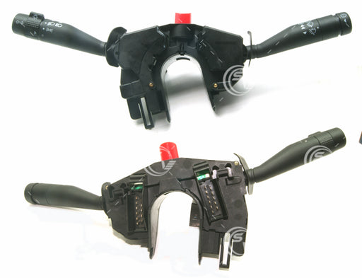 Palanca de Direccionales y Limpiadores marca Dynamic para Ford Fiesta, Ikon, Ka, Courier y Ecosport. Tiene 22 terminales (pines).