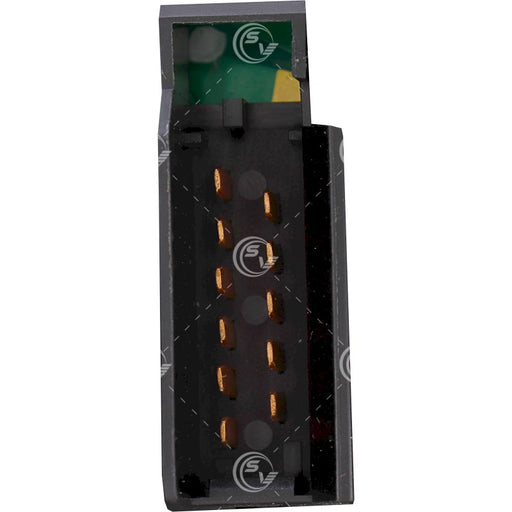 Palanca de Direccionales y Limpiadores marca Dynamic para Ford Fiesta, Ikon, Ka, Courier y Ecosport. Tiene 22 terminales (pines).