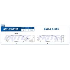 Spc8311z Spc7y19z Balata marca Fritec de Ceramica delantera para Renault Scala 11/13 