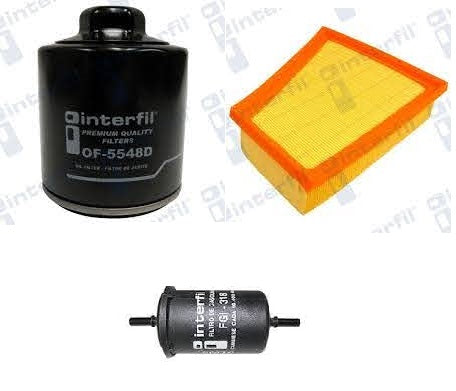 KIT DE AFINACIÓN INTERFIL VOLKSWAGEN GOL 1.6L 4CIL 08/17 SAVEIRO 1.6L 4CIL 10/17 INCLUYE FILTRO DE AIRE , FILTRO DE ACEITE Y FILTRO DE GASOLINA = 03KIT0011A INTERFIL