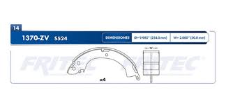 BALATA RAYBESTOS SEMIMETALICA TRASERA CHRYSLER DODGE RAIDER 87/89 RAM 5500 08/10 MITSUBISHI MIGHTY MAX 87/96 MONTERO 85/91 VAN 87/90 = 1370 FRITEC