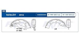 BALATA FRICRAFT TRASERA CHRYSLER DODGE ATTITUDE 06/11 ATTITUDE 12/14 HYUNDAI ACCENT 03/06 GRAND I10 15/17 = 1616 S1021 FRITEC