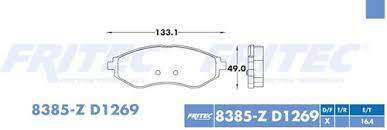 BALATA AC DELCO METALICA DELANTERA PONTIAC G3 06/08 = 8385 FRITEC