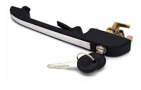 MANIJA EXTERIOR DE PUERTA DELANTERA DERECHA SMIDTD VOLKSWAGEN GOLF A2 87/92 JETTA 87/92 ATLANTIC 87/92 CARIBE 87/92 COLOR NEGRO MOLDURA CROMADA CON LLAVE = 191837206A BRUCK