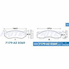 BALATA DELANTERA ORIGINAL AGENCIA MOPAR DODGE CHRYSLER A100  AD150 AW150 B100 B150 B1500 B200 B250 B3500 D150 D200 D250 D350 RAM CHARGER W100 W150 W200 W250 W300 W350 = 7179 FRITEC