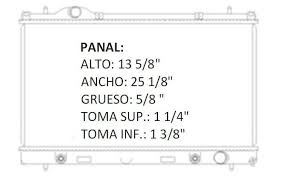 RADIADOR AGUA ALUMINIO RASA CHRYSLER DODGE NEON / NEON RT 2.0L 4CIL 00/04 TUBO REDONDO AUTOMATICO = 35670AU RASA