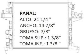 RADIADOR AGUA ALUMINIO RASA CHEVROLET GENERAL MOTORS CORSA TORNADO 4 CIL 1.6 LTS 1.8 LTS STANDAR 2002/2010 TUBO REDONDO = 35800M RASA