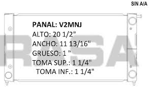 RADIADOR AGUA ALUMINIO VALEO VOLKSWAGEN CARIBE 1.6L Y 1.8L 4CIL 83/92 ATLANTIC 1.6L Y 1.8L 4CIL 83/92 GOLF A2 1.6L Y 1.8L 4CIL 83/92 JETTA A2 1.6L Y 1.8L 4CIL 83/92 TUBO REDONDO SIN AIRE ACONDICIONADO = 35313 RASA