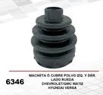 CUBREPOLVO (MACHETA) DAI DE LADO RUEDA IZQUIERDA Y DERECHA PARA CHEVROLET GENERAL MOTORS PONTIAC MATIZ 1.0L 4CIL 04/05 HYUNDAI VERNA 04/06 = 6346 DAI