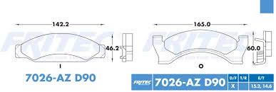 BALATA FRITEC METALICA DELANTERA FORD MUSTANG II 74/78 PINTO 74/80 = 7026 FRITEC