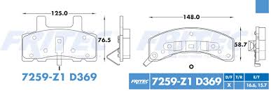 BALATA REMSA ORGANICA DELANTERA CADILLAC DEVILLE FLEETWOOD ESCALADE CHEVROLET GENERAL MOTORS 400SS ASTRO BLAZER C1500 C2500 EXPRESS 1500 2500 K1500 SILVERADO SUBURBAN 1500 TAHOE CHRYSLER DODGE RAM 1500 SAVANA 1500 YUKON = 7259Z1D369 FRITEC