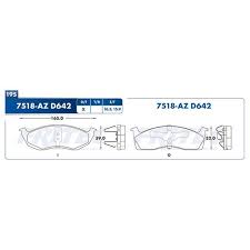 BALATA RAYBESTOS SEMIMETALICA DELANTERA Y TRASERA CHRYSLER DODGE PROWLER 99/01 NEON 95/99 = 7518 FRITEC