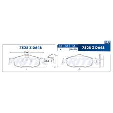 BALATA RAYBESTOS SEMIMETALICA DELANTERA FORD CONTOUR 95/00 COUGAR 99/02 MYSTIQUE 94/00 = 7528 FRITEC