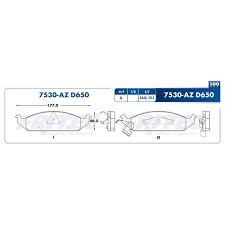 BALATA RAYBESTOS SEMIMETALICA DELANTERA CHRYSLER DODGE CIRRUS 95/00 STRATUS 95/00 PLYMOUTH BREEZE 95/00 = 7530 FRITEC