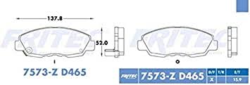 BALATA RAYBESTOS SEMIMETALICA DELANTERA HONDA ACCORD 98/02 CIVIC 96/14 INSIGHT 10/14 = 7573 FRITEC