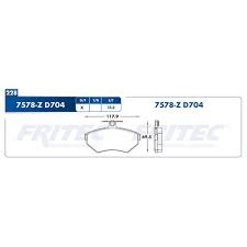 BALATA RAYBESTOS CERAMICA DELANTERA VOLKSWAGEN CABRIO 1996/03 DERBY 00/09 GOLF A3 1997 JETTA A3 1998/1999 SEAT CORDOBA 01/03 IBIZA 01/03 LEON 02/08  = 7578 FRITEC