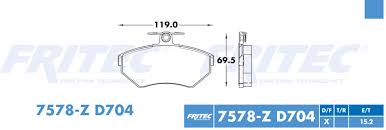 BALATA RAYBESTOS SEMIMETALICA DELANTERA VOLKSWAGEN CABRIO 1996/03 DERBY 00/09 GOLF A3 1997 JETTA A3 1998/1999 SEAT CORDOBA 01/03 IBIZA 01/03 = 7578 FRITEC