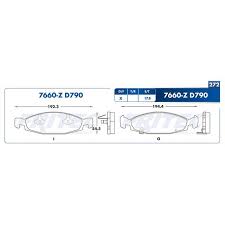 BALATA RAYBESTOS SEMIMETALICA DELANTERA JEEP GRAND CHEROKEE 99/02 = 7660 FRITEC