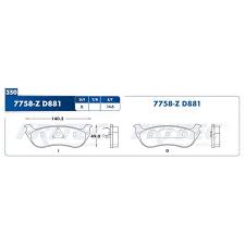 BALATA RAYBESTOS CERAMICA TRASERA FORD EXPLORER 02/04 MERCURY MOUNTAINEER 00/01 = 7758 FRITEC