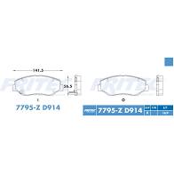 BALATA RAYBESTOS CERAMICA DELANTERA ACURA ILX 13/15 HONDA ACCORD 03/15 CIVIC 12/18 CRZ 2016 FIT 13/14 CRV 02/11 ELEMENT 03/11 PILOT 03/08 = 7795 FRITEC