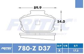 BALATA FRITEC METALICA DELANTERA NISSAN DATSUN 72/86 510 70/73 610 70/73 SAKURA 82/83 STATION WAGON 80/84 PICKUP 80/89 = 780Z FRITEC