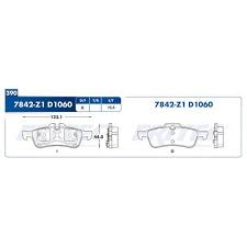 BALATA RAYBESTOS SEMIMETALICA TRASERA MINI COOPER 02/08 RENAULT LAGUNA II 03/06 = 7842 FRITEC