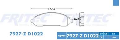 BALATA RAYBESTOS SEMIMETALICA DELANTERA FORD FREESTAR 04/07 MERCURY MONTEREY 04/07 = 7927 FRITEC