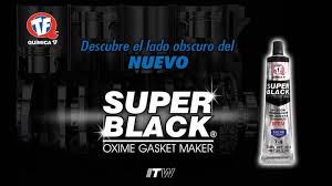 SILICON SUPER BLACK QUIMICA TF FORMADOR DE JUNTAS RESISTE ALTAS TEMPERATURAS TUBO 85 G