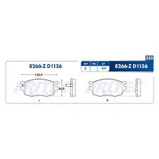BALATA RAYBESTOS SEMIMETALICA DELANTERA CHRYSLER DODGE ATTITUDE 06/11 = 8266 FRITEC