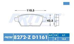 BALATA RAYBESTOS CERAMICA TRASERA FORD FUSION 06/12 LINCOLN MKZ 07/12 ZEPHYR 2006 MAZDA 6 06/13 MERCURY MILAN 06/11 =8272 FRITEC