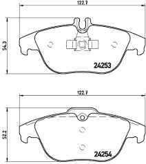 BALATA REMSA ORGÁNICA TRASERA MERCEDES BENZ C250 10/15 C280 08/14 C350 98/15 E350 10/14 E550 10/17 GL350 11/12 GLK350 11/14 = 8452 FRITEC