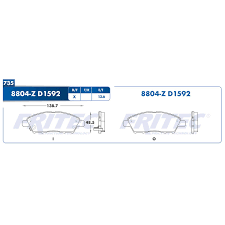 BALATA RAYBESTOS SEMIMETALICA DELANTERA NISSAN MARCH 01/17 NOTE 14/17 VERSA 12/17 ANTES 8X48 = 8804 FRITEC