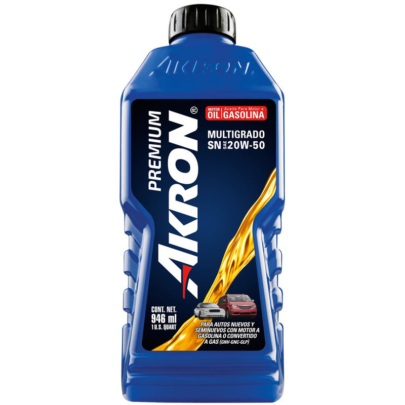 ACEITE MULTIGRADO AKRON SAE 20W50 BOTELLA 946ML