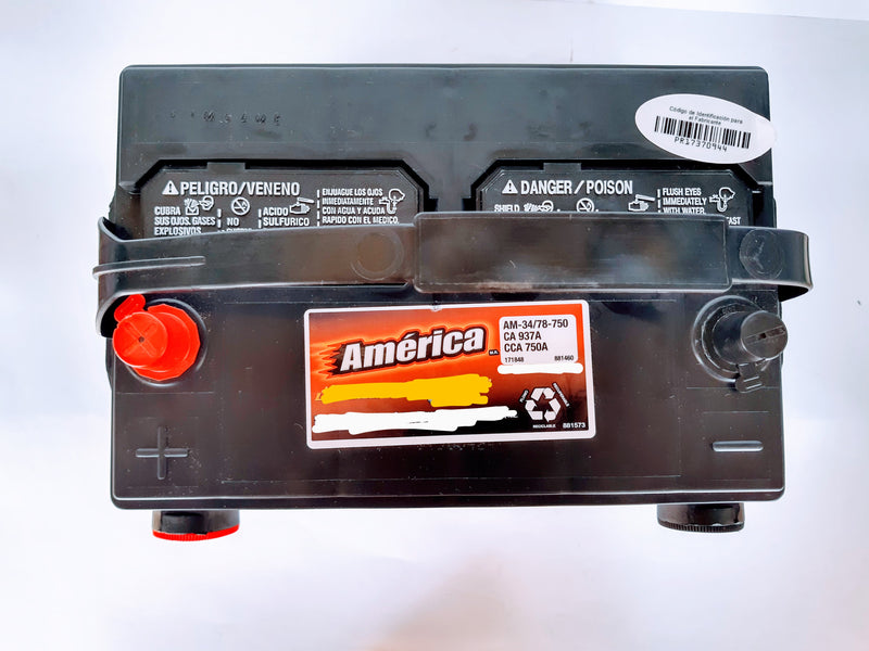 BATERIA 34/78-750 AMERICA VARIAS APLICACIONES PRECIO A CAMBIO