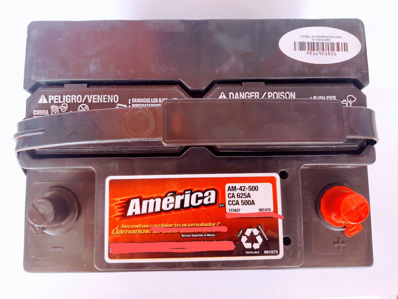 BATERIA 42-500 AMERICA VARIAS APICACIONES PRECIO A CAMBIO
