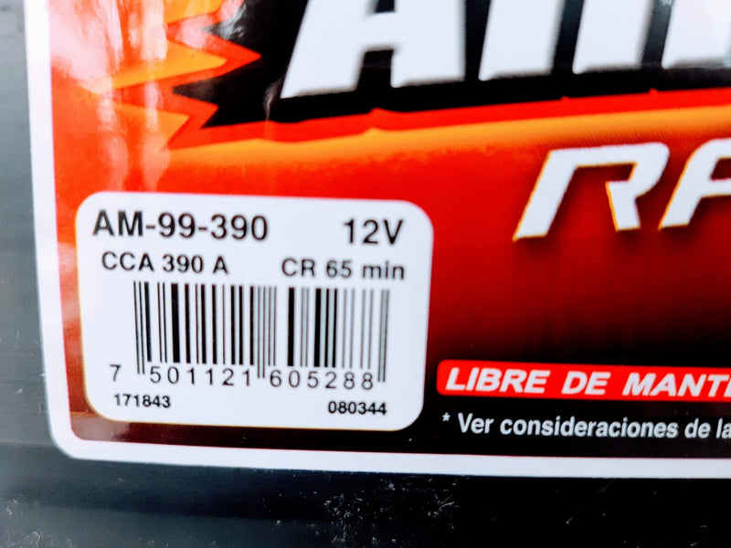 BATERIA 99-390 AMERICA VARIAS APLICACIONES PRECIO A CAMBIO