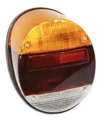 FARO TRASERO (CALAVERA) IZQUIERDO Y DERECHO BRUCK VOLKSWAGEN SEDAN 74/04 COLOR AMBAR CON CARCAZA MODELO EUROPEO NO INCLUYE FOCOS = BAA945095A BRUCK