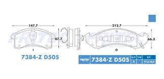 BALATA BIOCERAMIC CERAMICA DELANTERA BUICK CADILLAC CHEVROLET GENERAL MOTORS OLDSMOBILE PONTIAC = 7384D505 FRITEC