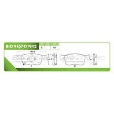 BALATA BIOCERAMIC CERAMICA DELANTERA CHEVROLET AVEO 18/19 = 9167 FRITEC