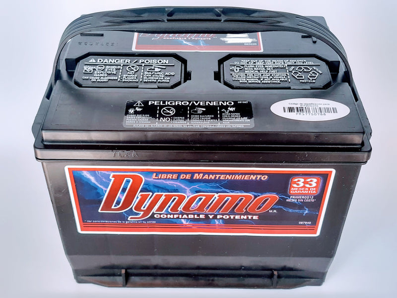 BATERIA 75-475 DYNAMO VARIAS APLICACIONES POSTES DE TORNILLO PRECIO A CAMBIO