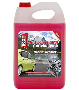 ANTICONGELANTE ECOM ROSA LISTO PARA USARSE GARRAFA 3.785 LTS