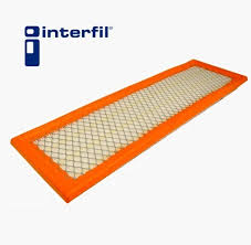 FILTRO AIRE INTERFIL FORD FIESTA 4 CIL 1.6 LTS 01/10 FIESTA IKON 4 CIL 1.6 LTS 05/07 FILTRO LARGO = F96A01 INTERFIL