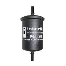 FILTRO DE GASOLINA INTERFIL VOLKSWAGEN GOL 4 CIL 1.6 LTS 08/12 SAVEIRO 2010 NISSAN APRIO 07/10 1.6 LTS  PLATINA 02/09 PEUGEOT 206 96/01 306 98/03 307 03/06 407 2006 607 2000/07 PARTNER 06/10 = FGI190 =FGI318 INTERFIL