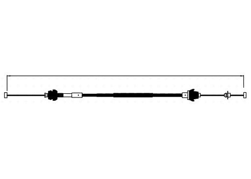 CHICOTE ACELERADOR CAHSA FORD IKON 4 CIL 1.6 LTS 05/07 FORD COURIER CIL 1.6  03/06 FIESTA CIL 1.6 05/07 = FO182 CAHSA