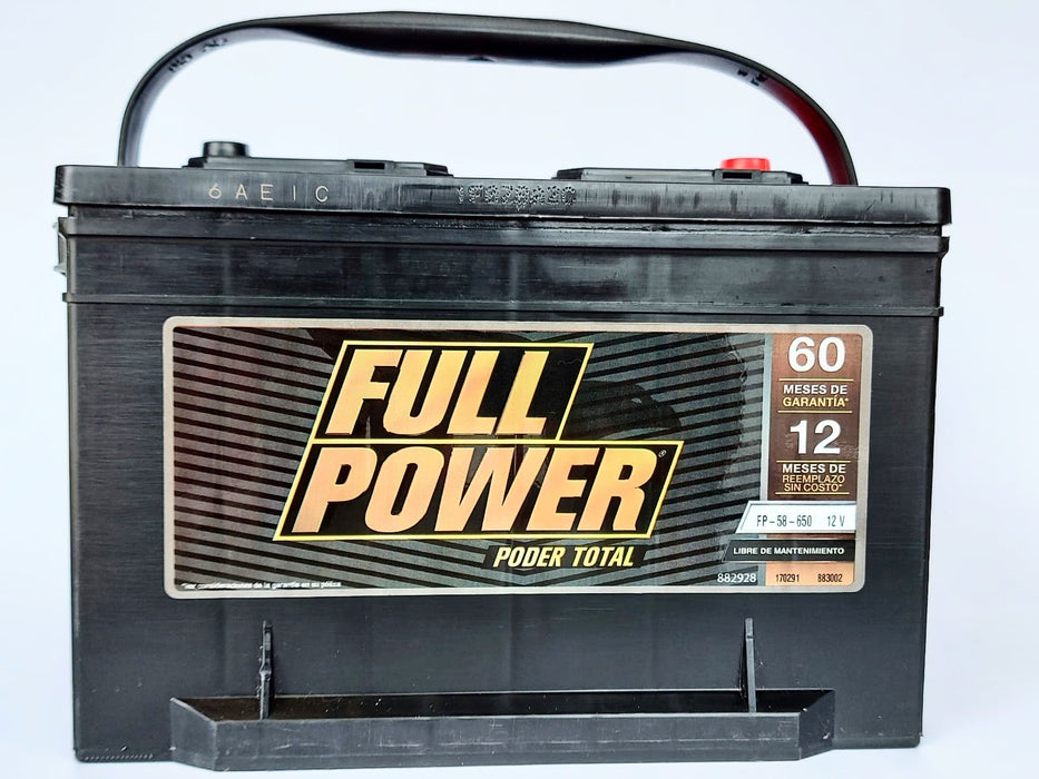 BATERÍA 58-650 FULL POWER VARIAS APLICACIONES PRECIO A CAMBIO