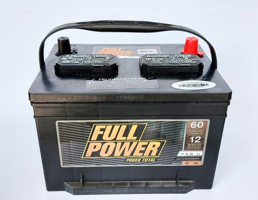 BATERÍA 58-650 FULL POWER VARIAS APLICACIONES PRECIO A CAMBIO