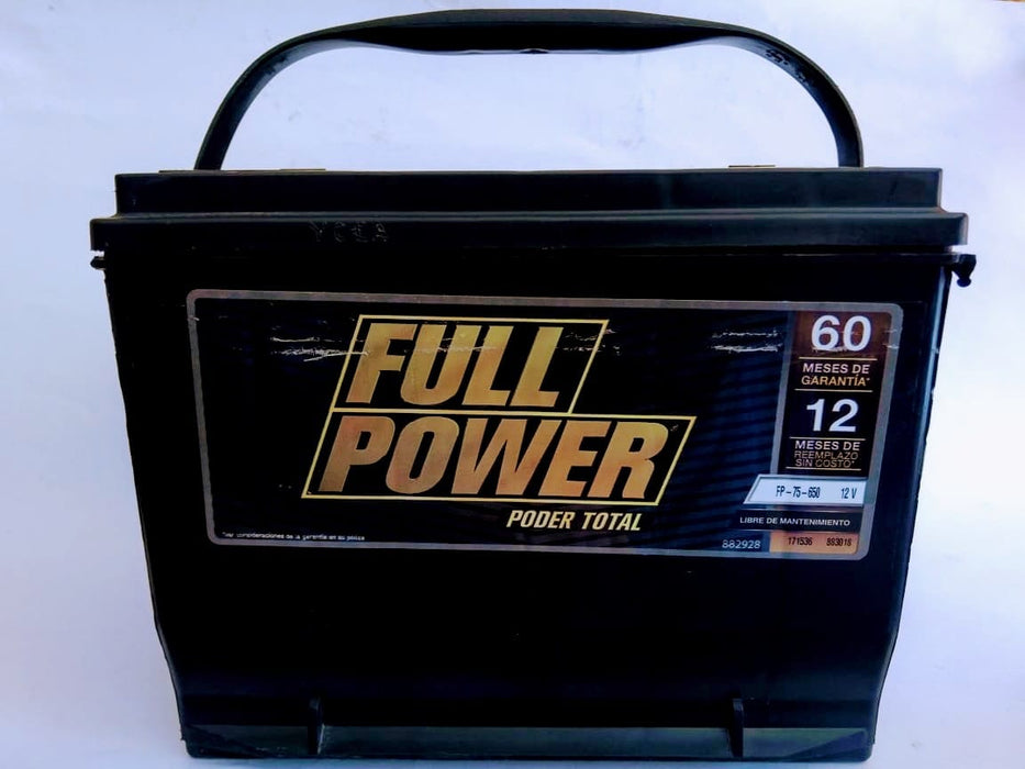 BATERIA 75-650 FULL POWER VARIAS APLICACIONES POSTES DE TORNILLO ENFRENTE  PRECIO A CAMBIO