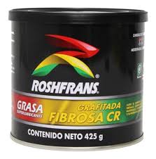 GRASA GRAFITADA FIBROSA CR ROSHFRANS COLOR NEGRA BOTE 425G