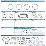 JUNTA TF VICTOR JUEGO COMPLETO  VOLKSWAGEN SEDAN 1600 BRASILIA COMBI PANEL HORMIGA 4 CIL 1.6 LTS 74/03 ENFRIADO POR AIRE = JC98R TFVICTOR