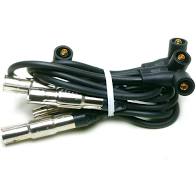 JGO CABLES BUJIA BERU AZUL VOLKSWAGEN POINTER 1.8L 04/09 SEAT IBIZA 1.6L Y 2.0 09/15 DERBY 1.8L 06/09 GOL 1.6L 09/17 LUPO 1.6L 05/09 SAVEIRO 1.6L 10/17 SPORTVAN 07/10 1.6L VAN 06/09 1.8L  SIN DISTRIBUIDOR 4 CABLES CON DISEÑO DE BRINCADOR